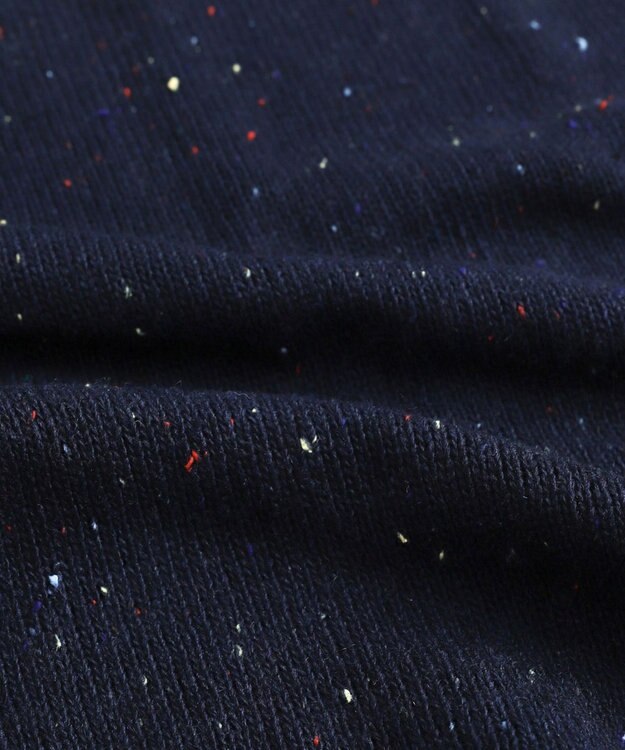 WEGO ネップクルーネックカーディガン ネイビー