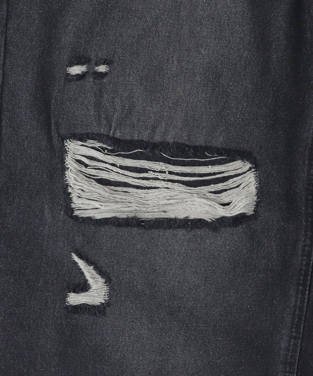 WEGO スーパーバギーダメージデニムパンツ デニムブラックソノタ