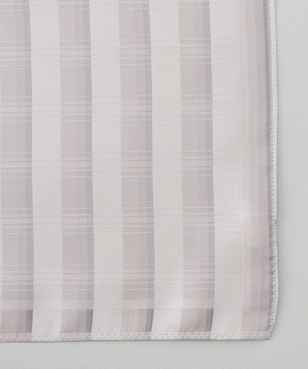 GOTAIRIKU 【WEAR BLACK】シルク100％ フォーマルチーフ_チェック アイボリー系4