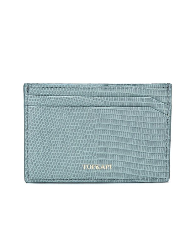 TOPKAPI 【TOPKAPI】イタリアンレザー リザード型押し パスケース  LUCIA ルチア ミントグリーン