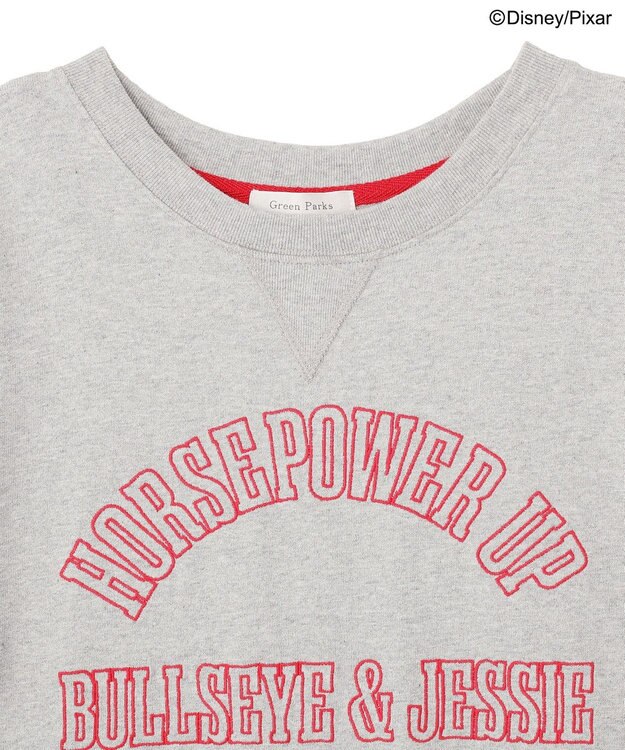Green Parks トイストーリー／スウェット風ロゴＴシャツ Gray Mixture