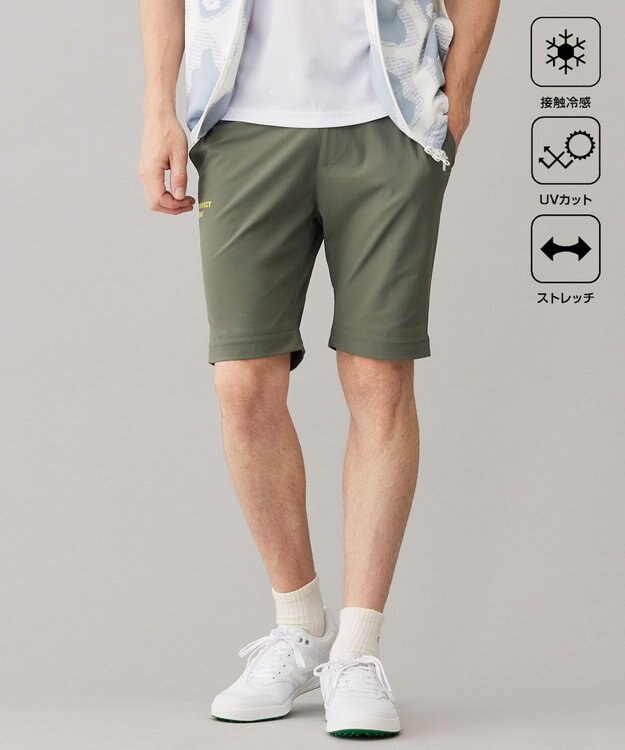PW CIRCULUS 【UVカット / 接触冷感 / ２WAY】【MEN】デタッチャブル ジョガーパンツ カーキ系