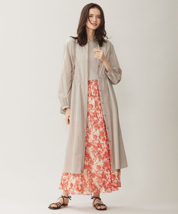 自由区 【UVケア・接触冷感・洗える】3WAYシアー コート ベージュ