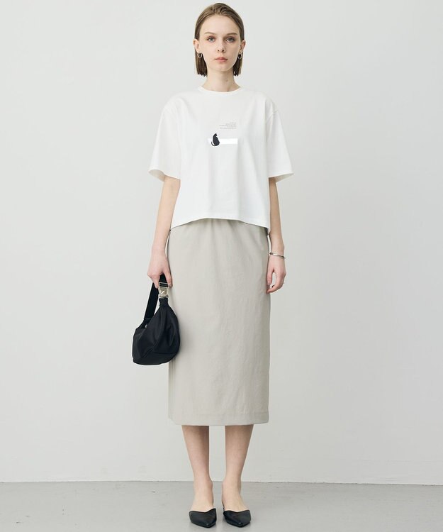 ICB ロゴTEE（猫モチーフ） オフホワイト