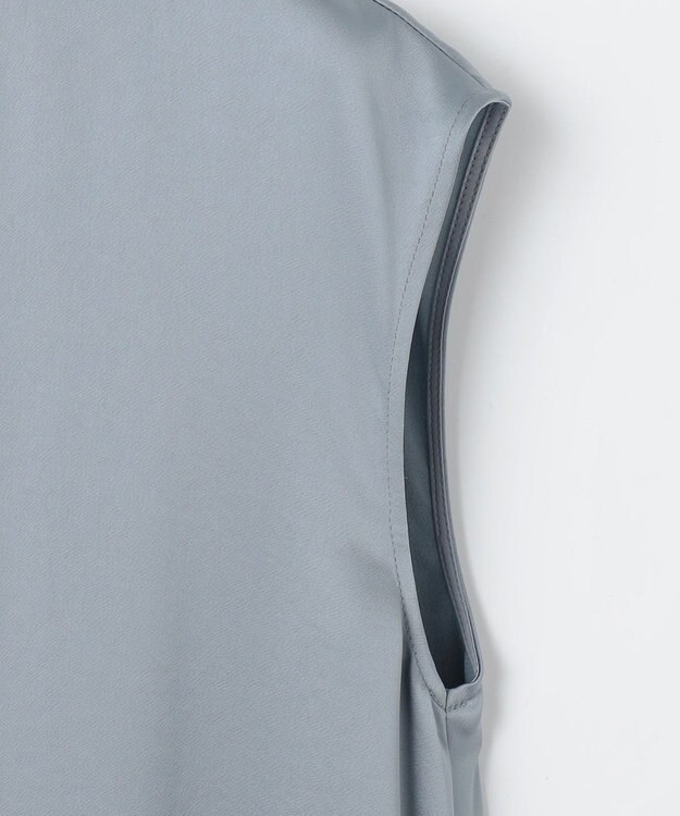 自由区 【Exclusive】シャイニーサテン ドレス チャコール