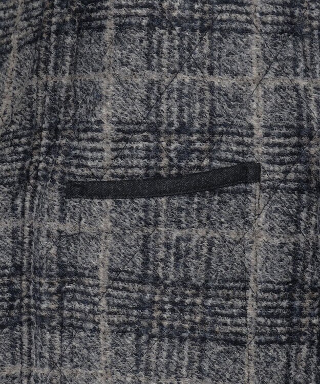 JOSEPH ABBOUD 【ストレッチ/イタリア素材/軽量】 イタリア素材使用・スライバーチェックジャケット ライトグレー系4