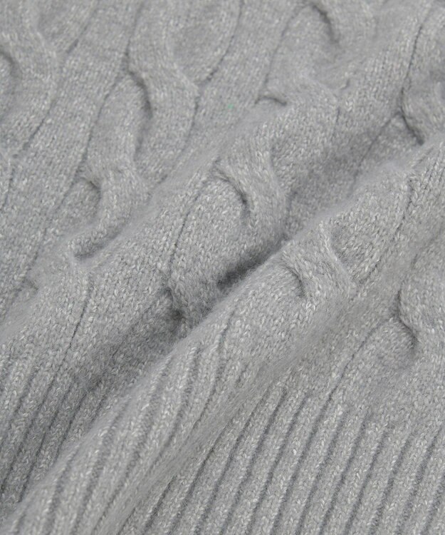 AMERICAN HOLIC ミドルゲージケーブルニットプルオーバー Gray Mixture