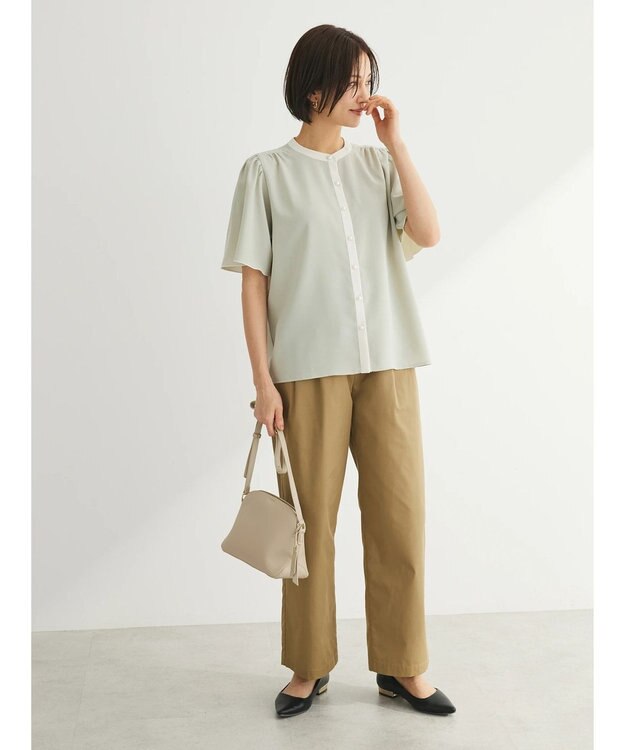 Green Parks ・ＥＬＥＮＣＡＲＥ　ＤＵＥ　バイカラーブラウス Mint