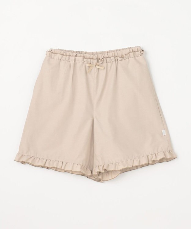 組曲 KIDS 【150-160㎝】 フリルヘムショートパンツ ベージュ
