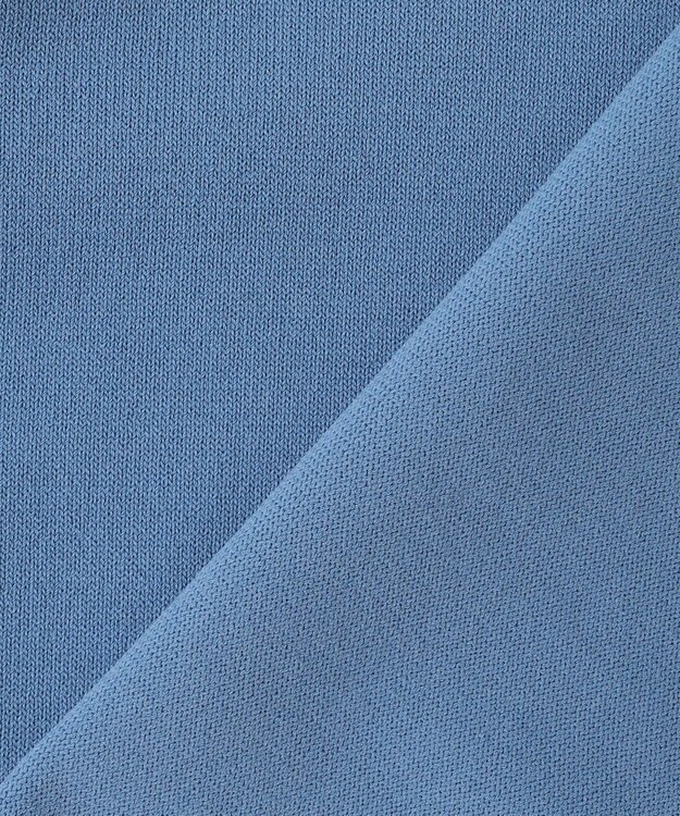 組曲 L 【先行予約】マイラックカラー 6分袖 ニット スカイブルー系