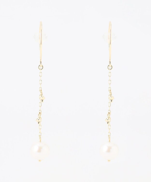 TOCCA 【WEB限定】SEEDS PEARL PIERCED EARRINGS K10イエローゴールド 淡水パールピアス イエローゴールド系