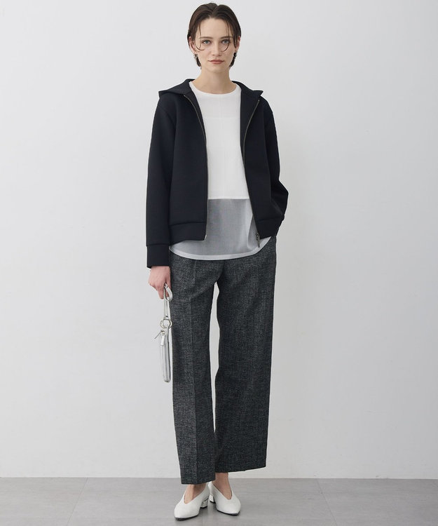 ICB 【先行予約・WEB限定カラーあり】ソフトダンボール ジップアップ フーディ ブラック