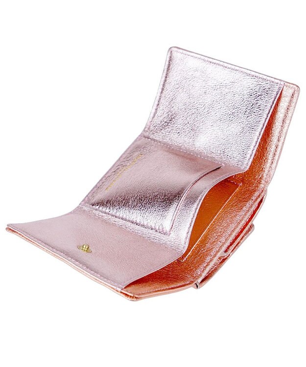 tsumori chisato CARRY 新マルチドット　ミニ財布　3つ折り 【キラキラでかわいい！本革のやわらかな風合い】 ピンク