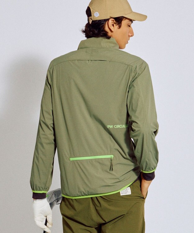 PW CIRCULUS 【撥水加工 / 小さくまとまる】【MEN】パッカブルブルゾン  ゴルフ グリーン系