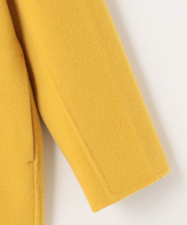 自由区 S ウールリバーショート コート イエロー