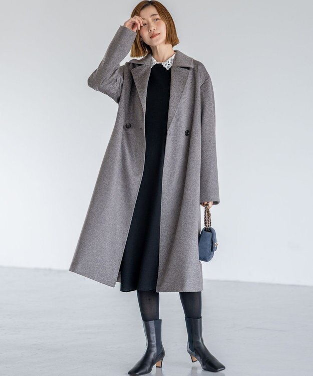 ESTNATION / COLOMBO チェスターコート サイズＬ ネイビー ESTNATION / COLOMBO チェスターコート サイズL ネイビー