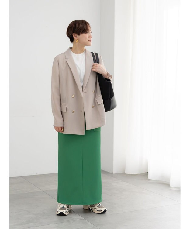 Te chichi 14G天竺ハーフスリーブニットプルオーバー オフホワイト