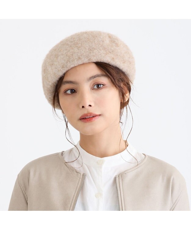 ATRENA 【日本製】BLUEFOX ワイドリブベレー ベージュ