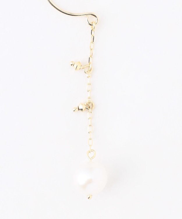 TOCCA 【WEB限定】SEEDS PEARL PIERCED EARRINGS K10イエローゴールド 淡水パールピアス イエローゴールド系