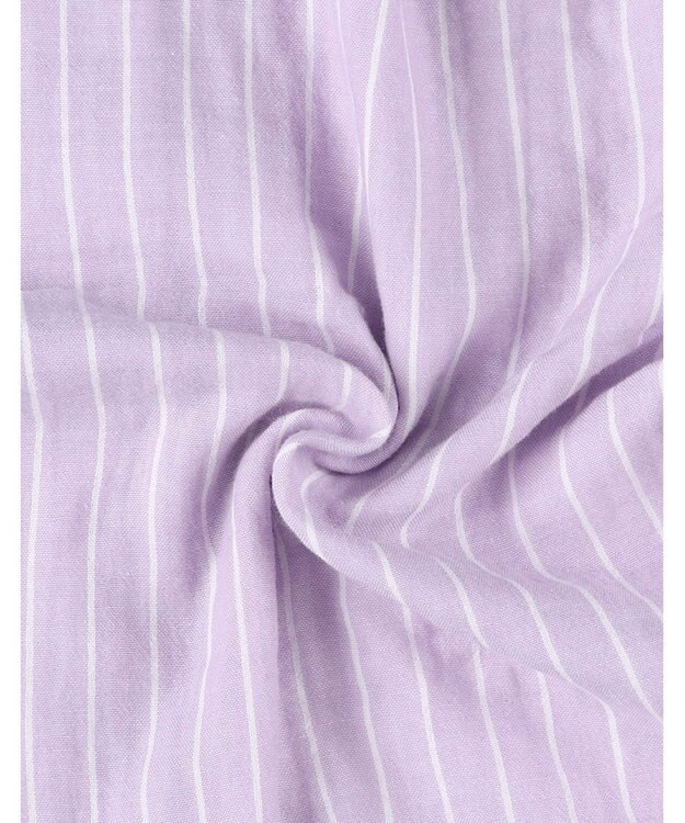 ワコール／睡眠科学 パジャマ 長袖 長ズボン 綿100%(本体) 二重ガーゼ 通気性 上下セット 前開き YDX570 睡眠科学／ワコール パープル