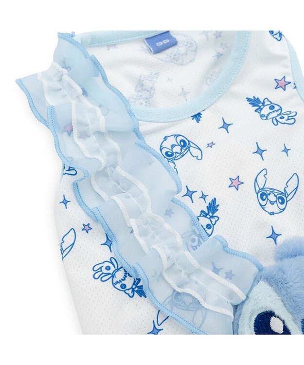 PET PARADISE ディズニー スティッチ ポシェット風 クール タンクトップ《たれ耳》 小型犬 ブルー