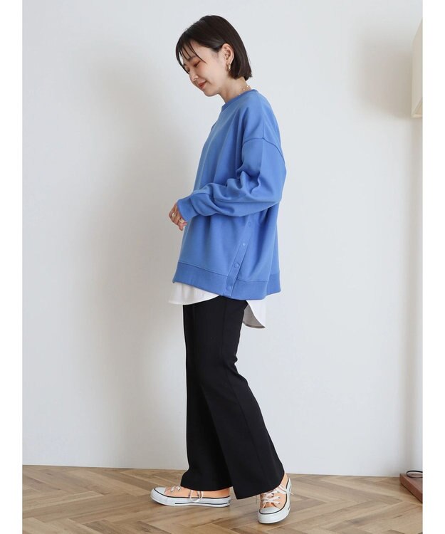 AMERICAN HOLIC 美・美・美　ポンチフレアパンツ Black