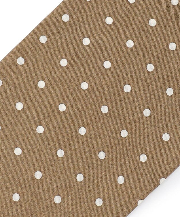 J.PRESS MEN ハンドプリントドット ネッカチーフ ブラウン系6