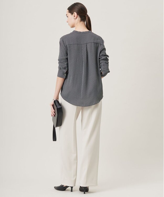 ICB L 【洗える】ミリオーネダンボールニット ワイドストレートパンツ トープ系