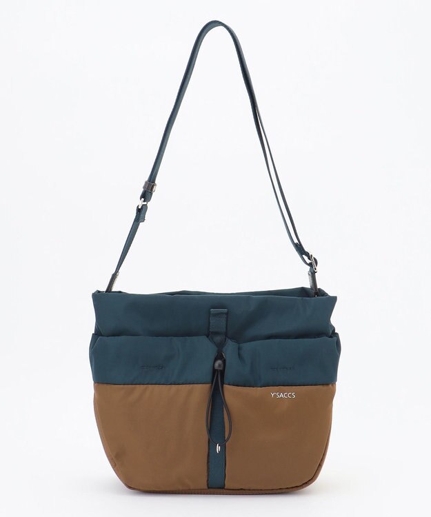 Y'SACCS ドローストリング コンビカラーショルダー ブルー