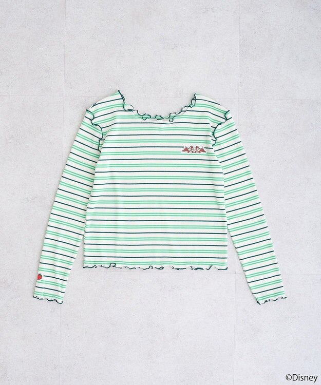 earth music&ecology チップ＆デール／ボーダーメロープルオーバー Green