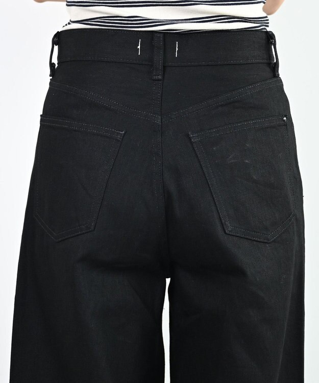 woadblue WIDE DENIM ワイドデニム BLACK