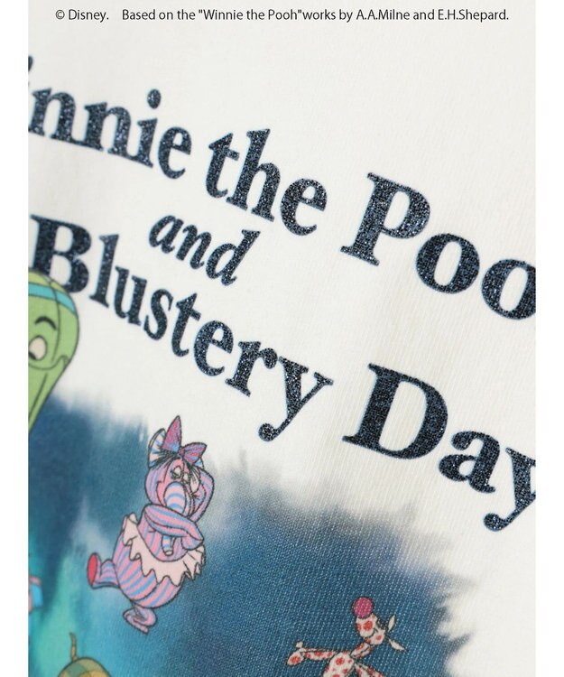 Green Parks Ｗｉｎｎｉｅ　ｔｈｅ　Ｐｏｏｈ／ラメプリント半袖ＴＥＥ Off White