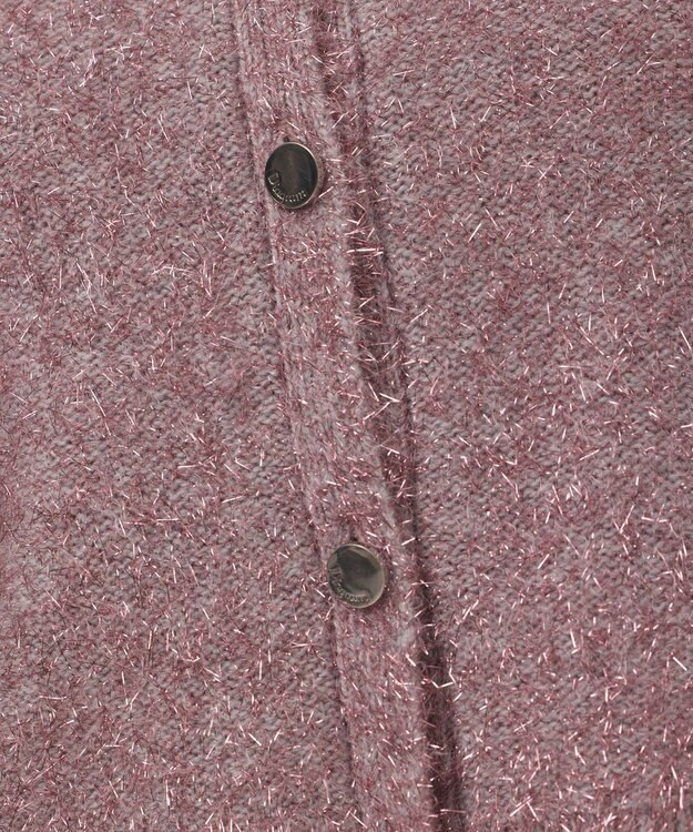 GRACE CONTINENTAL ショートフェザーニットトップ ピンク