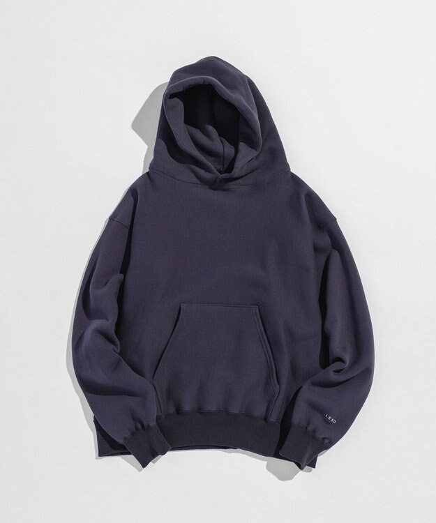 LENO HOODIE 《FRENCH TERRY》《UNISEX》 プルオーバーフーディ/パーカー NAVY