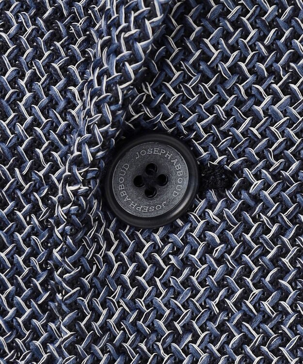 JOSEPH ABBOUD 【軽量/ストレッチ/洗える/JAPANファブリック/和紙】コンフォータブルジャージー ジャケット ネイビー系