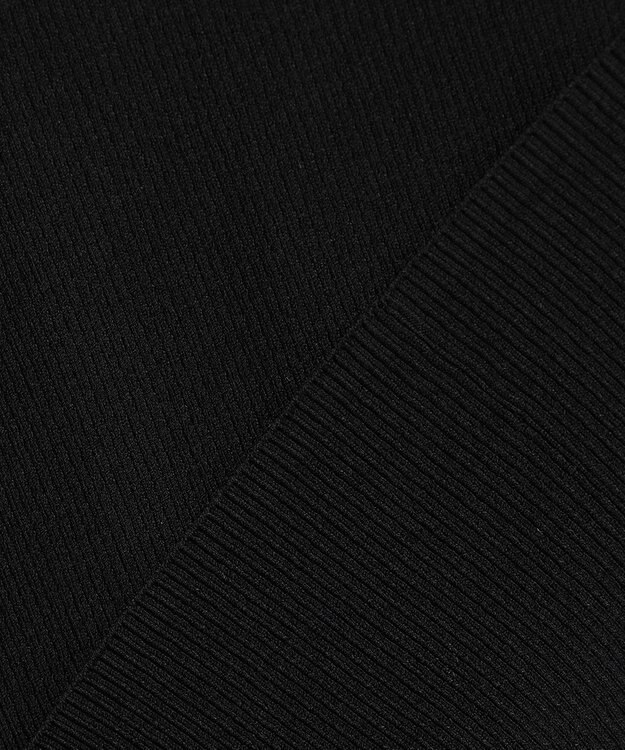 BEIGE， RUBY / レーストリム リブタンクトップ Black