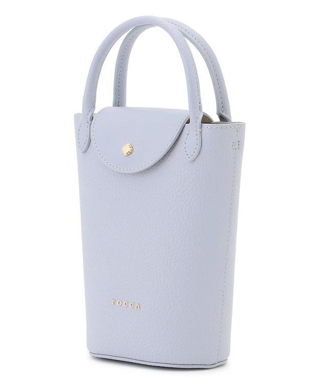 TOCCA 【八木アリサさん着用】PETAL SILHOUETTE LEATHER POCHETTE ポシェット ブルー系