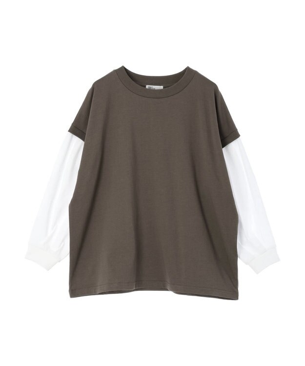 CRAFT STANDARD BOUTIQUE ９分袖ショルダータックプルオーバー Khaki