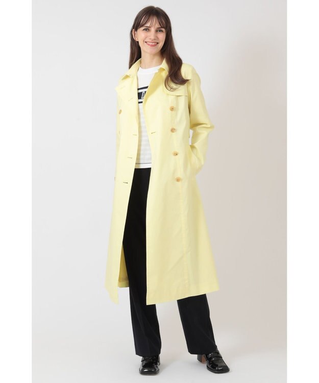 DAKS ロングトレンチコート(ライナーキルト付き) ライトイエロー