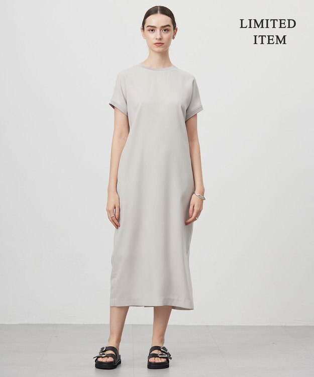 ICB L 【WEB限定・接触冷感・UVケア・速乾・防シワ・洗える】 FluidBackSatin  ワンピース トープ系