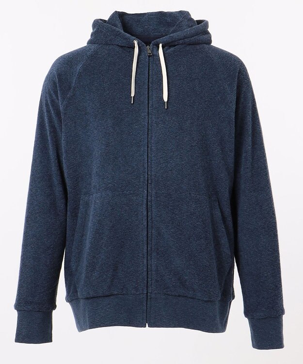 JOSEPH ABBOUD MOUNTAIN 【SPACE】OGスラブパイル パーカー ブルー系