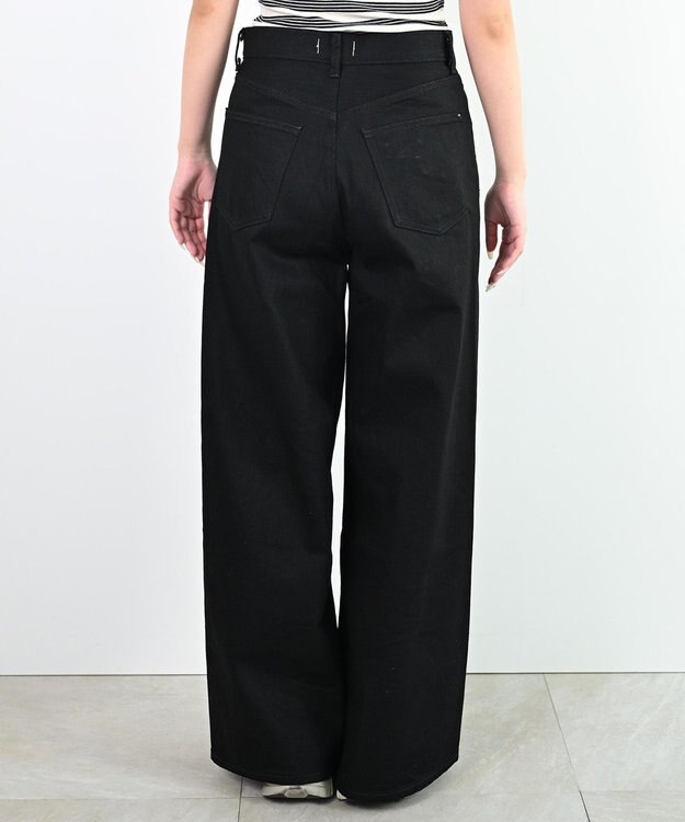 woadblue WIDE DENIM ワイドデニム BLACK