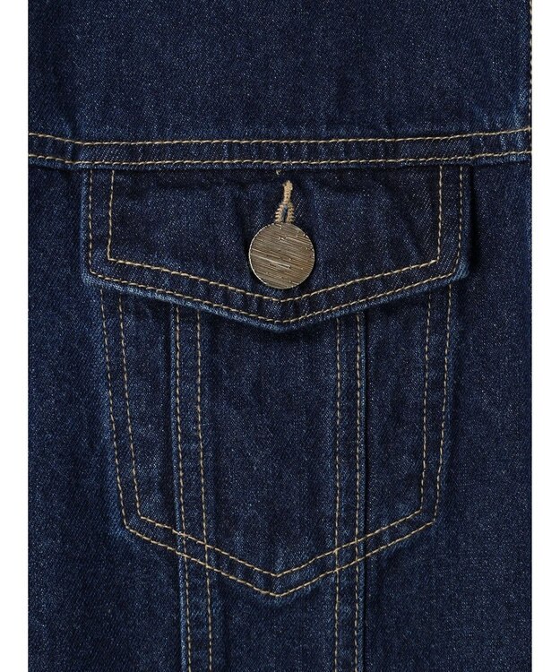 earth music&ecology マントスリーブＧジャン Indigo