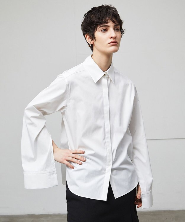 BEIGE， 【洗える】BICON / ドレスシャツ White