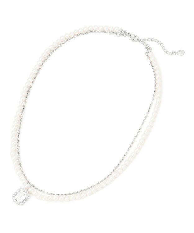 23区 【APPLAUDIR】ビジュートップ レイヤーネックレス シルバー系