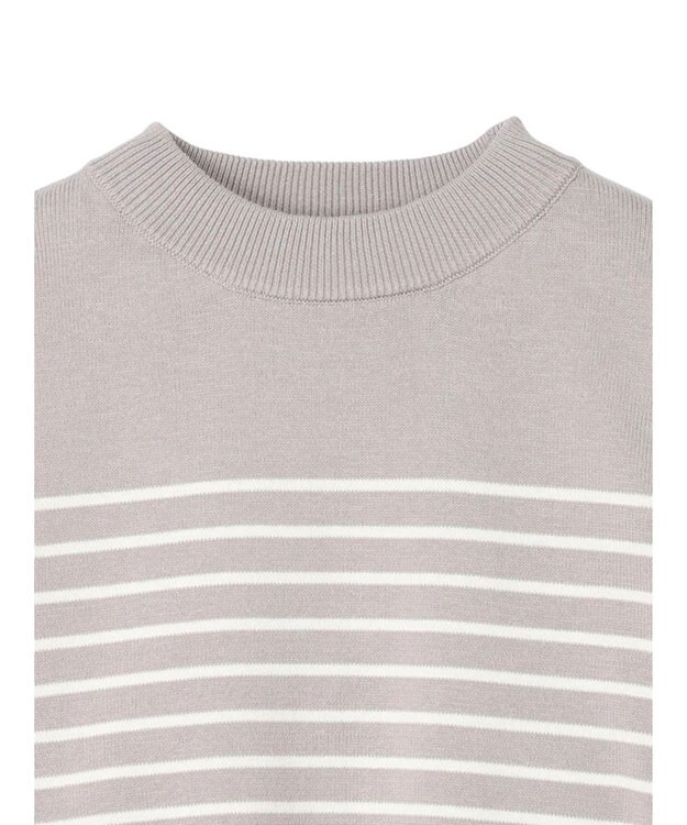 CRAFT STANDARD BOUTIQUE パネルボーダーニットプルオーバー Beige