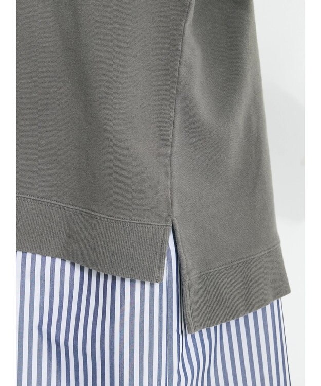 CRAFT STANDARD BOUTIQUE ミニ裏毛パウダー加工ＰＴ　Ｐ／Ｏ　Ｌ／Ｓ Charcoal Gray