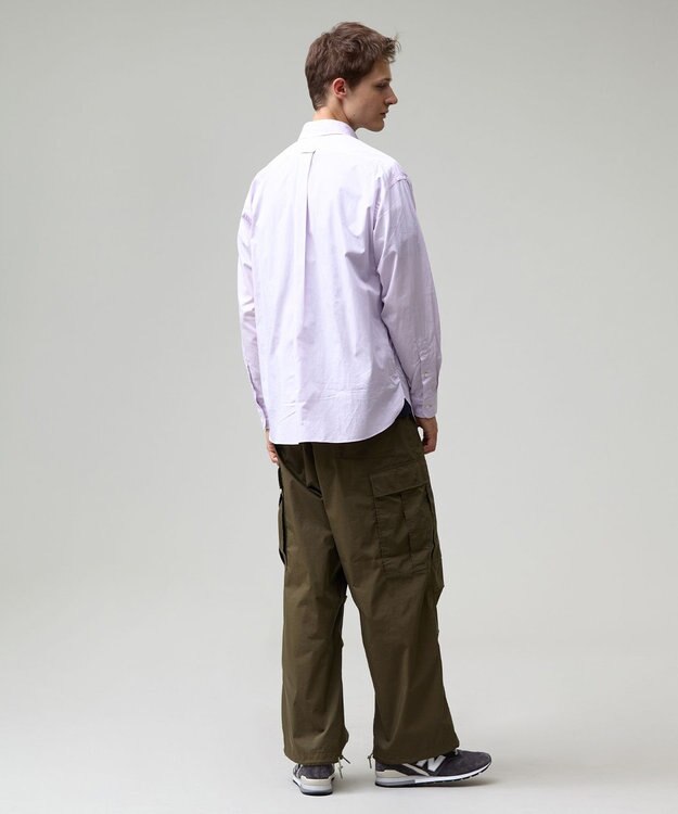 J.PRESS MEN 【J.PRESS ORIGINALS】【UNISEX】Cotton Broad Cloth B.D. Shirt / Baggy-Fit ピンク系