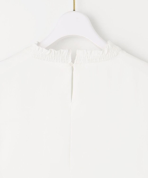 ANY SIS 【美人百花10月号掲載】ハイネックシャーリング ブラウス オフ