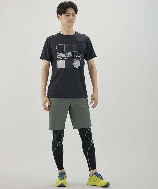 CW-X 【MEN】 CW-X ボトムス ひざ上丈 はっ水(本体) 布帛素材 UVカット率90%以上(本体) メンズ DHO305 /ワコール オリーブ